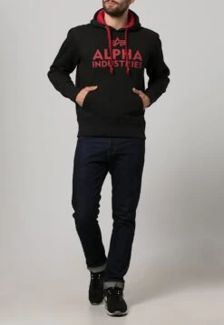 Alpha Industries Foam Print - Hoodie - Black