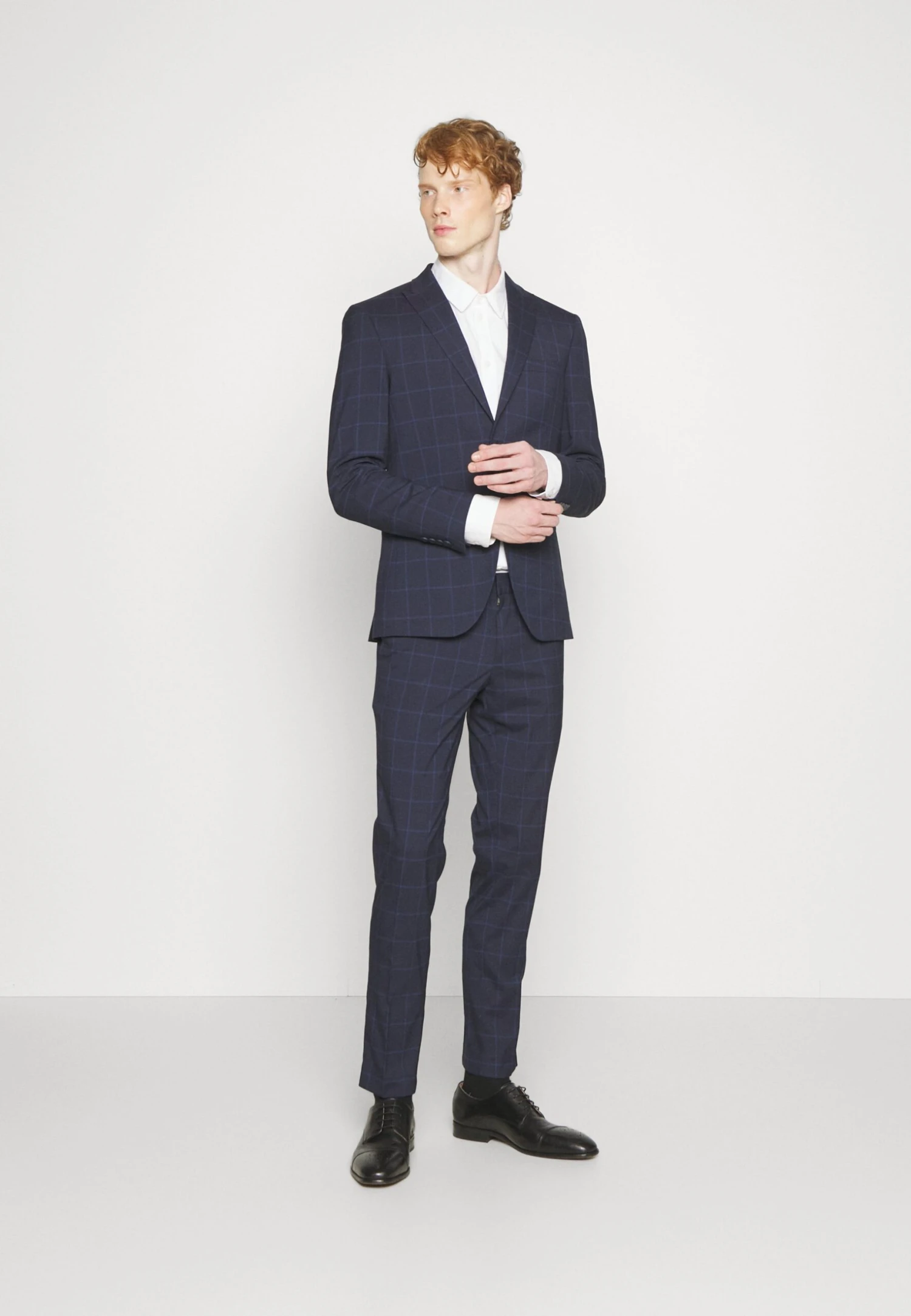 The Fashion Suit Peak - Kostuum - Navy Check 4 The Fashion Suit Peak - Kostuum - Navy Check - Afbeelding 2