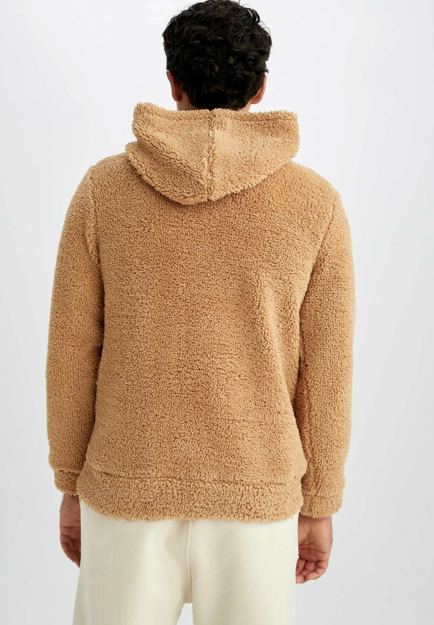 DeFacto Regular Fit - Hoodie - Brown 4 DeFacto Regular Fit - Hoodie - Brown - Afbeelding 3