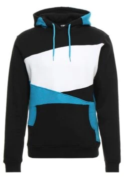 URBAN CLASSICS Zig Zag- Hoodie - Black/Turquoise -About You Winkel 0c78bdb0e8834a0da0136823a38b31c9