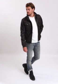 Lee Cooper Leren Jas - Brown -About You Winkel 120d70c19dfc45c693594c3261261737