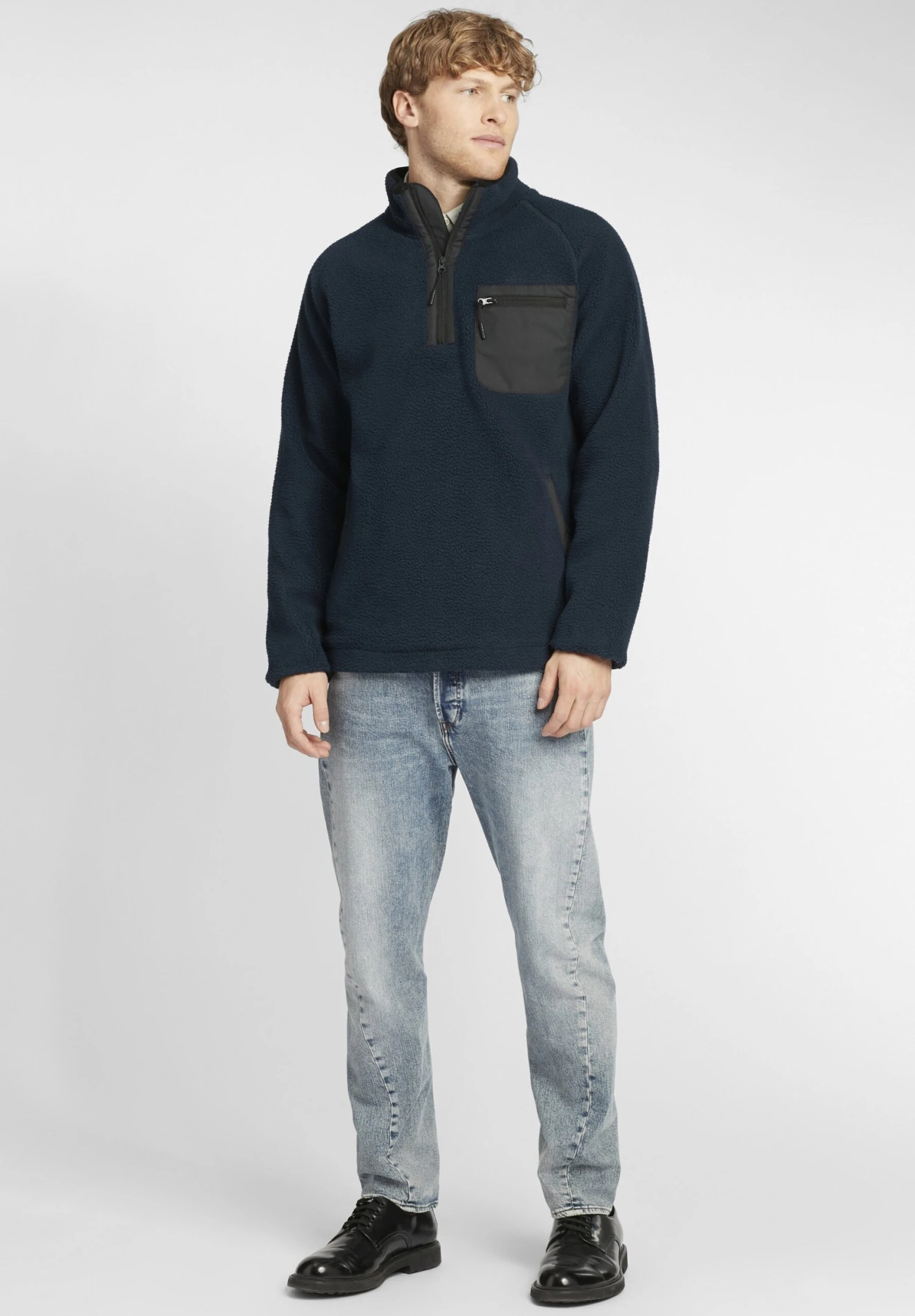 Indicode Jeans Idtrout - Fleecejas - Navy 4 Indicode Jeans Idtrout - Fleecejas - Navy - Afbeelding 2