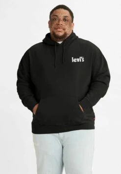Levi's® Plus Relaxed Graphic Poster - Hoodie - Caviar Black