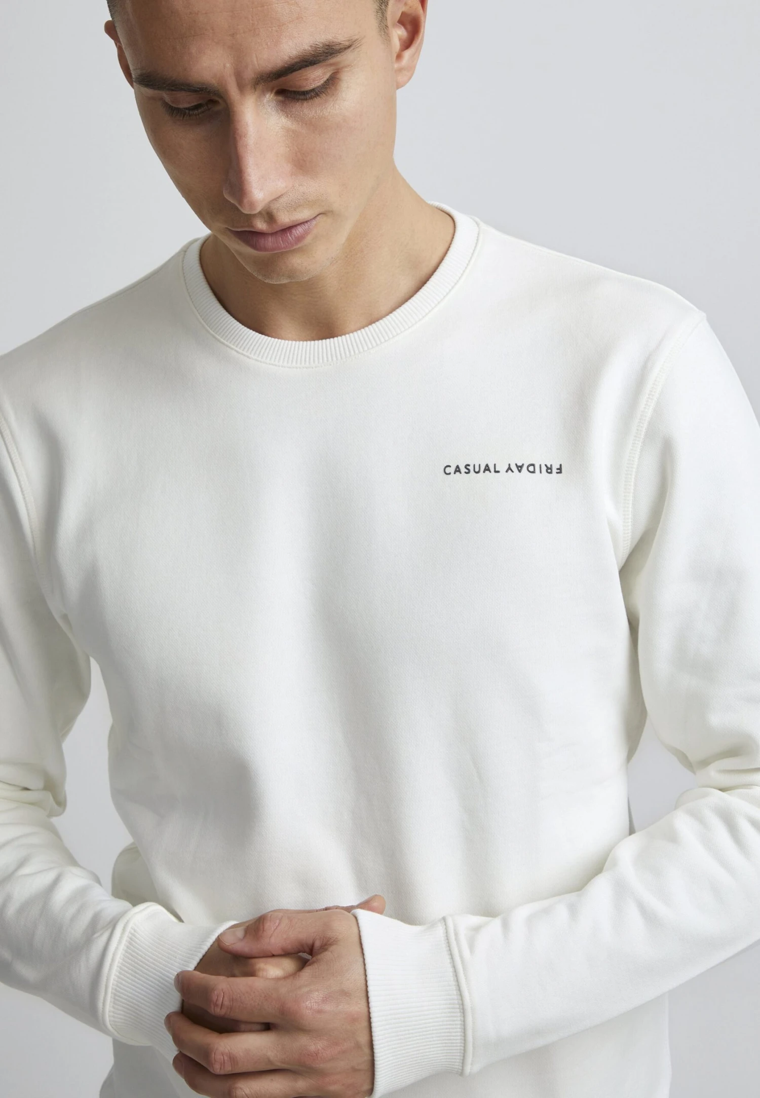 CASUAL FRIDAY Severin Crew Neck- Sweater - Ecru 7 CASUAL FRIDAY Severin Crew Neck- Sweater - Ecru - Afbeelding 5