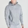 SikSilk Emboss- Hoodie - Grey