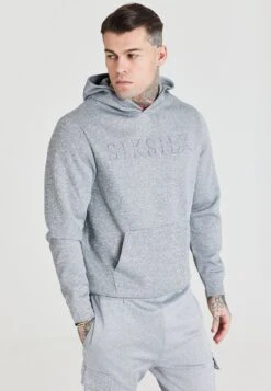 SikSilk Emboss- Hoodie - Grey