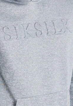 SikSilk Emboss- Hoodie - Grey -About You Winkel 2ea67b3221074642b5cd6000e5f74b0b