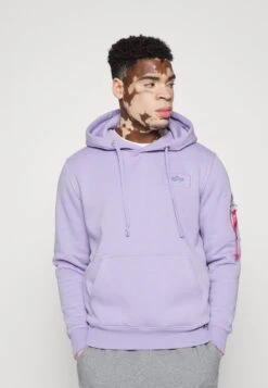 Alpha Industries Back Hoody - Hoodie - Pale Violet