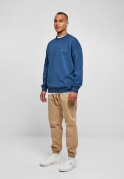 URBAN CLASSICS Small Embroidery Crew - Sweater - Spaceblue -About You Winkel 34773296b17a401dac282d56cc5a6c11