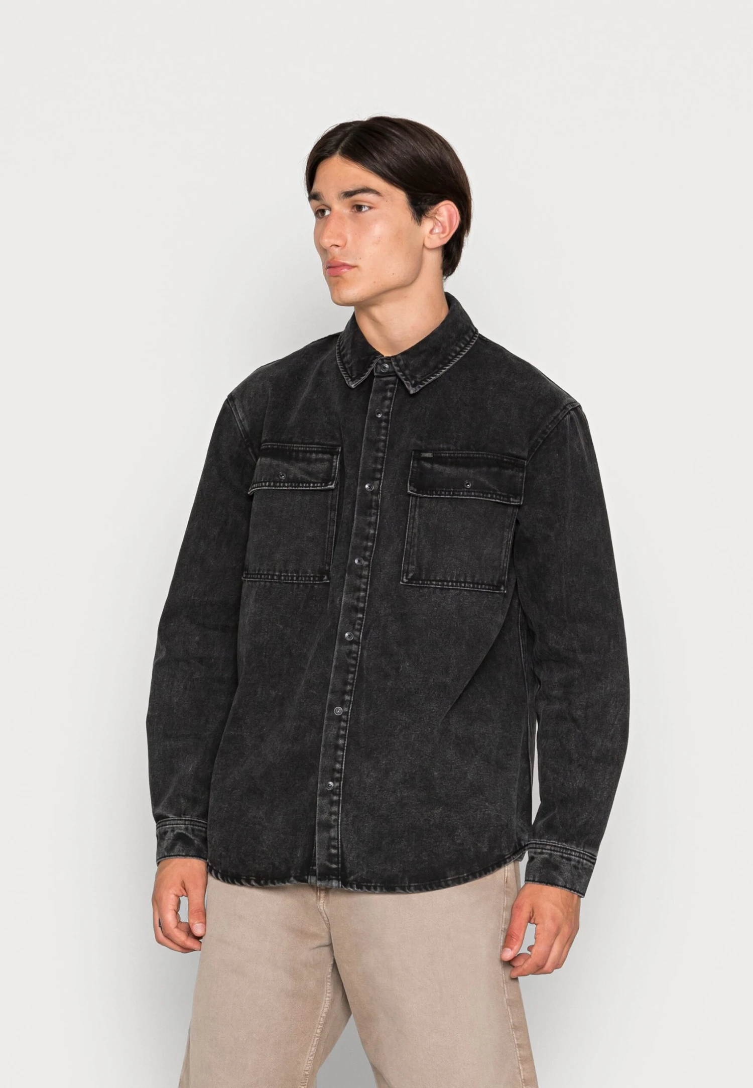 Only & Sons Onsbill Black WashedOvershirt - Spijkerjas - Black Denim 3 Only & Sons Onsbill Black WashedOvershirt - Spijkerjas - Black Denim