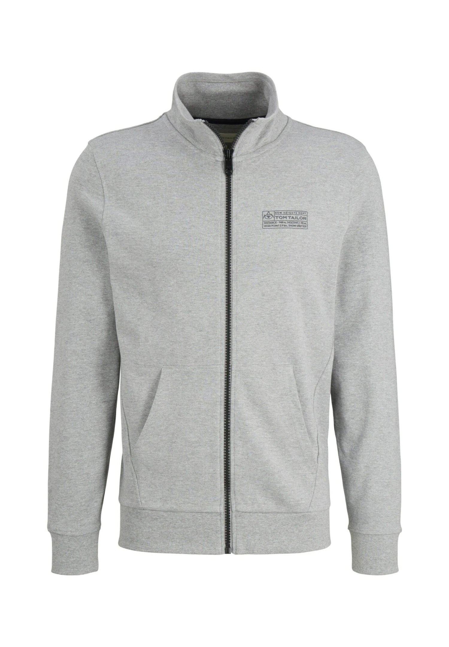 Tom Tailor Sweater Met Rits - Grey Heather Melange 8 Tom Tailor Sweater Met Rits - Grey Heather Melange - Afbeelding 6