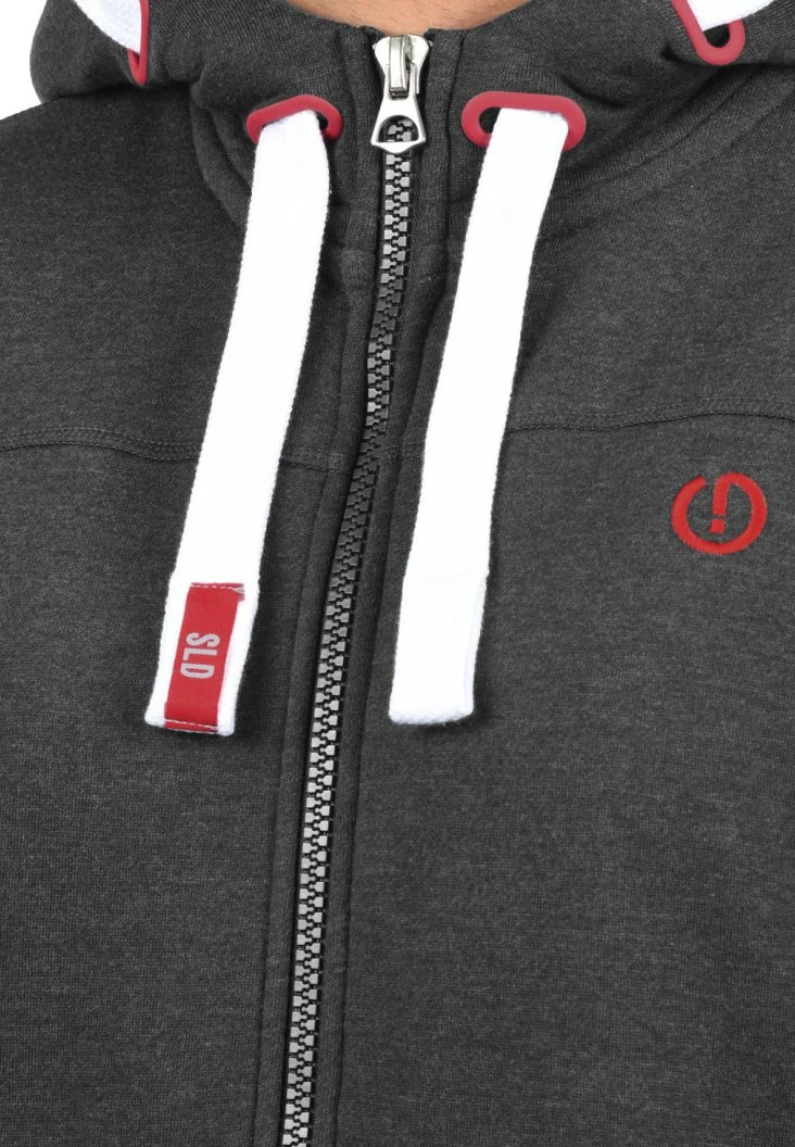 Solid Sdbenjaminzip - Sweater - Grey 5 Solid Sdbenjaminzip - Sweater - Grey - Afbeelding 3