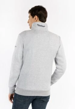 Schmuddelwedda Sweater Met Rits - Hellgrau Melange -About You Winkel 37e5afa98aa645b0a013208f16a96b83