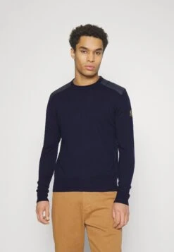 BELSTAFF Kerrigan Crew Neck - Trui - Washed Navy