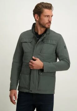 Outerwear Comfortable Mid-Length - Winterjas - Moss Green Plain