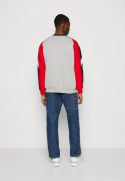 Kaotiko Crew Keoni Unisex - Sweater - Grey/Royal/Red -About You Winkel 41104cbc3cda4a9c8059a1b0705fb8f3