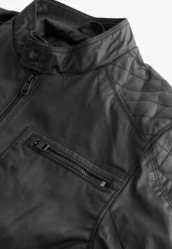 Next Racer - Imitatieleren Jas - Black -About You Winkel 42bb4a935f87416caea7394a432a9c8b