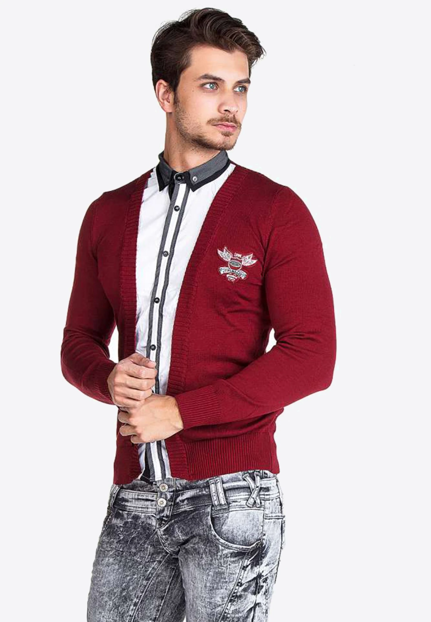 Cipo & Baxx Vest - Bordeaux 8 Cipo & Baxx Vest - Bordeaux - Afbeelding 6