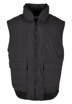 URBAN CLASSICS Clean Puffer - Bodywarmer - Black -About You Winkel 4b7628c5acf7429fb0984a267a25b14d