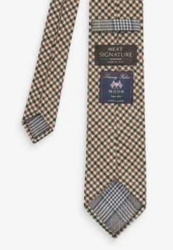 Next Signature Abraham Moon And Sons Standard - Stropdas - Brown Neutral Gingham Check -About You Winkel 505f8b2abc8e4a209f3c29a53f5749c9