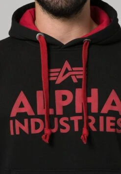 Alpha Industries Foam Print - Hoodie - Black -About You Winkel 525a1d25c27f4049a43f0864b7e03136