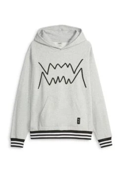 Puma Franchise Core - Hoodie - Light Gray Heather Black