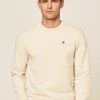 Hackett London Logo Crw - Sweater - Linen -About You Winkel 5422b6a89cbb4121a5cb5cf97117eb87