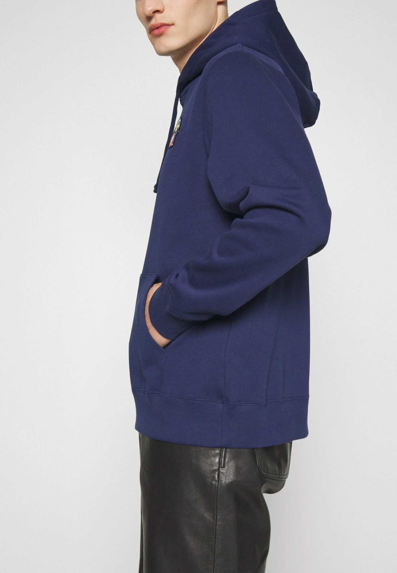 Wood Wood Ian Doggy Patch Hoodie - Sweater - Navy 10 Wood Wood Ian Doggy Patch Hoodie - Sweater - Navy - Afbeelding 8