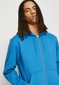 WEEKDAY Standard Zip Hoodie - Sweater Met Rits - Blue -About You Winkel 57f78a45c06f4b0083b4735d2c2e44c2