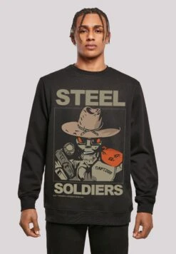 F4NT4STIC Retro Gaming Steel Soldiers - Sweater - Black
