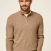 Hackett London Micro Sq Stitch Hzip - Trui - Taupe -About You Winkel 5f62241ad8624090b4dbfeb947dd8051