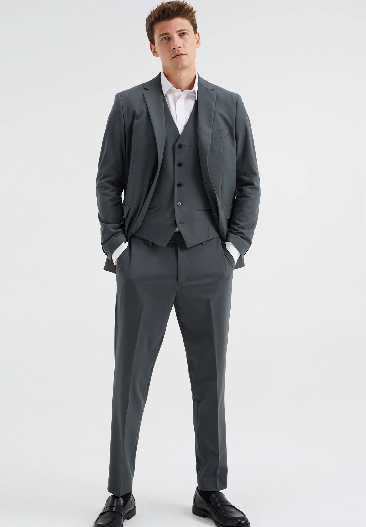 WE FASHION Taro - Pantalon - Grey 4 WE FASHION Taro - Pantalon - Grey - Afbeelding 2