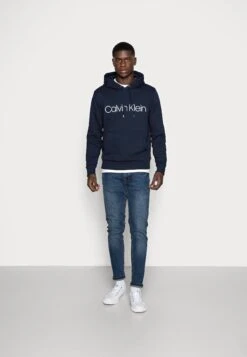 Calvin Klein Logo Hoodie - Hoodie - Navy -About You Winkel 674baee38e474cd5905f85c5a0a84451