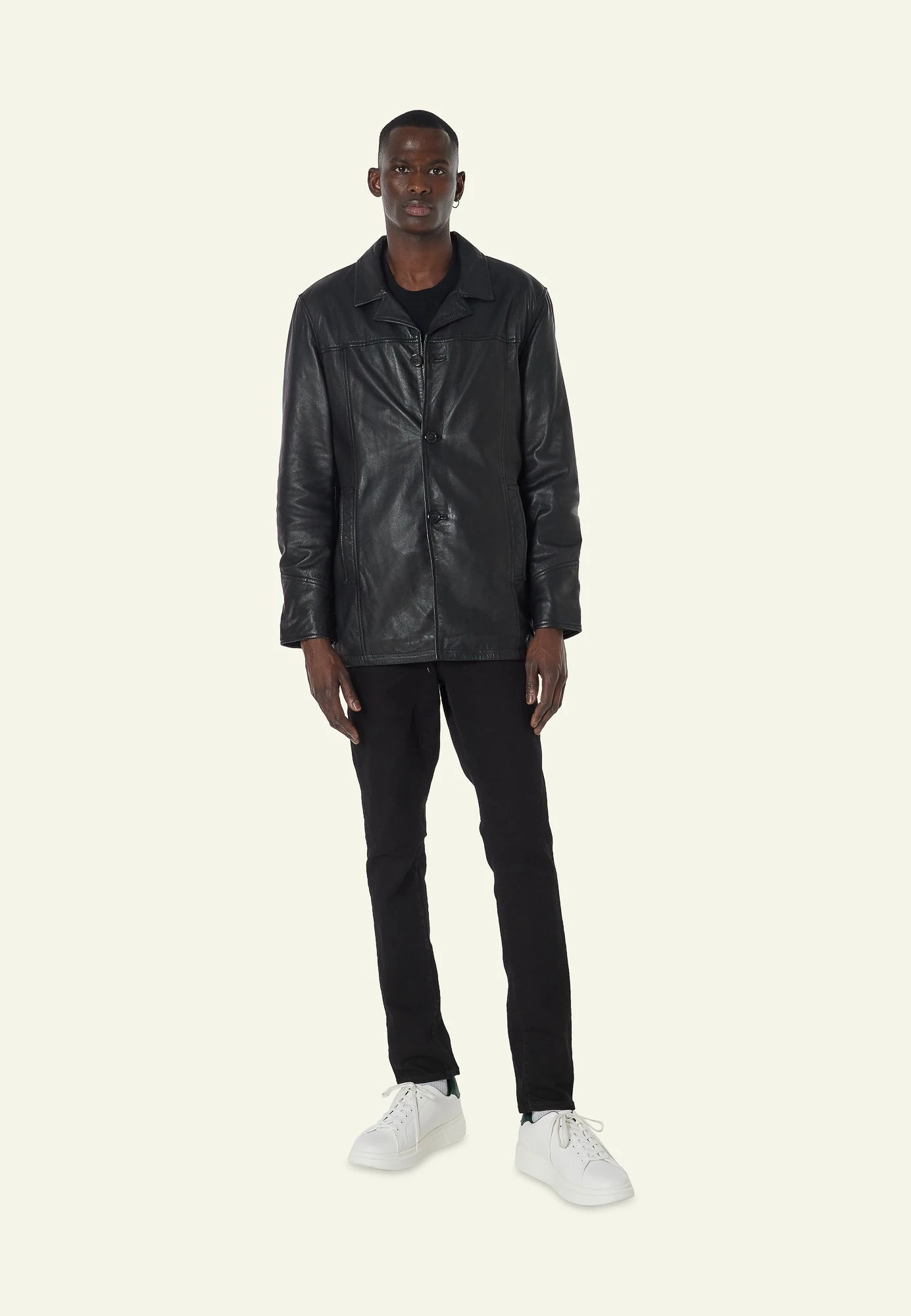 SERGE PARIENTE Nathan - Leren Jas - Black 5 SERGE PARIENTE Nathan - Leren Jas - Black - Afbeelding 3