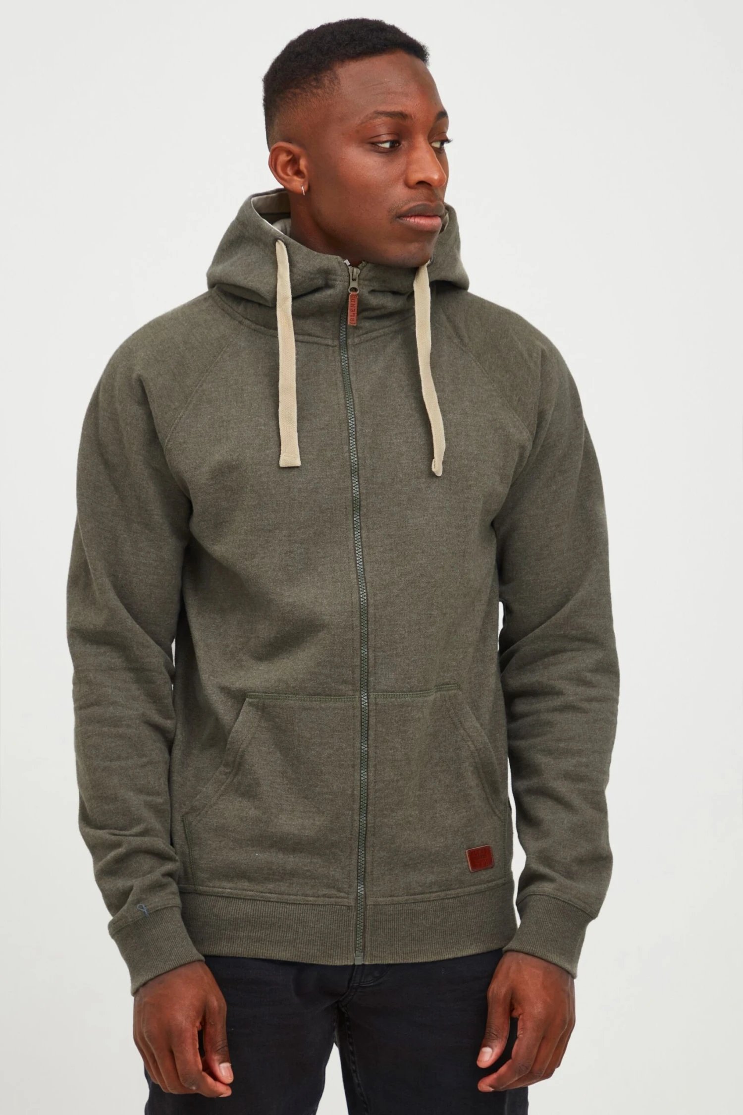 Blend Bhspeedy - Sweater Met Rits - Ivy Green 3 Blend Bhspeedy - Sweater Met Rits - Ivy Green