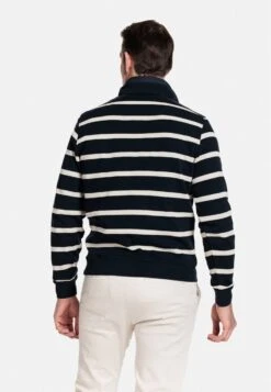 Baileys Lange Mouw Regular Fit Zip Streep- Sweater - Navy -About You Winkel 73d3950dbf8e4cd182dfcdadca74b80d