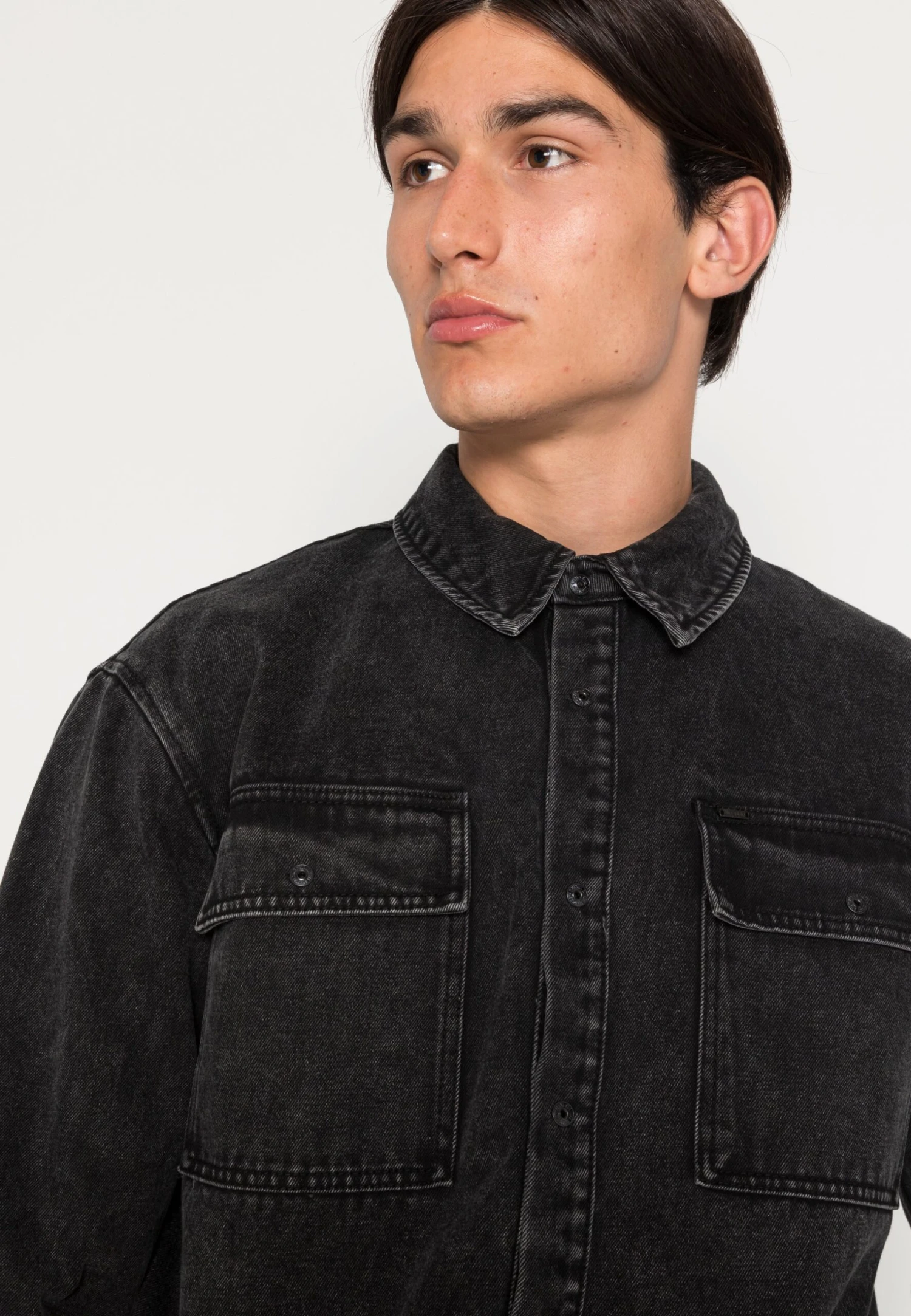 Only & Sons Onsbill Black WashedOvershirt - Spijkerjas - Black Denim 7 Only & Sons Onsbill Black WashedOvershirt - Spijkerjas - Black Denim - Afbeelding 5