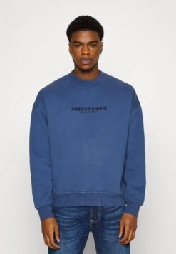 Abercrombie & Fitch Micro Scale Crew - Sweater - Navy