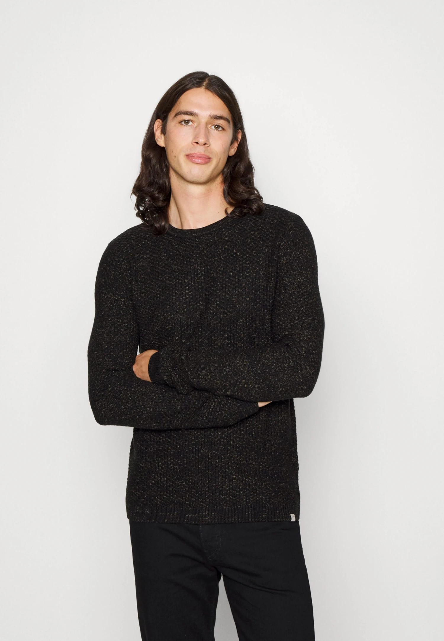 Jack & Jones Jjedamian Crew Neck - Trui - Black 3 Jack & Jones Jjedamian Crew Neck - Trui - Black