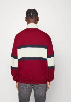 Kaotiko Crew Berwin Unisex - Sweater - Burgundy/Navy/Ivory -About You Winkel 806d02e0ea8340a4a08022150faffce7