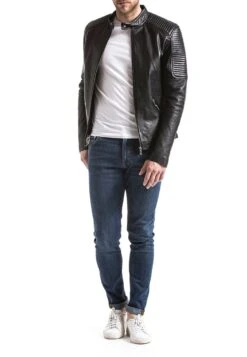 Blue Wellford - Leren Jas - Black -About You Winkel 83e27022ffcf48c48da170d7acfb61c9