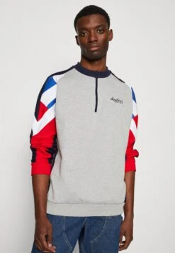 Kaotiko Crew Keoni Unisex - Sweater - Grey/Royal/Red -About You Winkel 8a09da18dd464cd7b647c39c16fe4580