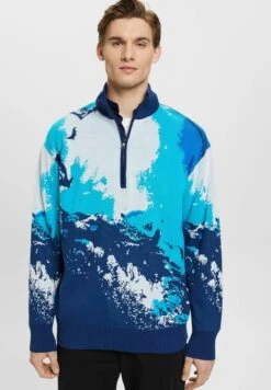 ESPRIT Mit Wellenmuster - Trui - Blue