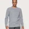 Selected Homme Slhnewcoban Crew Neck - Trui - Medium Grey Melange