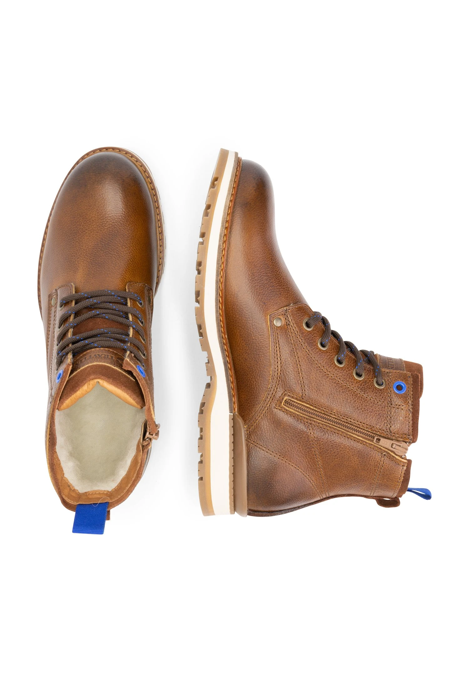 Mosvoll - Veterboots - Cognac 5 Mosvoll - Veterboots - Cognac - Afbeelding 3