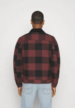 Only & Sons Onslouis Check Jacket - Lichte Jas - Bordeaux -About You Winkel 90e41862758f4faaaed6ee980ecc1486