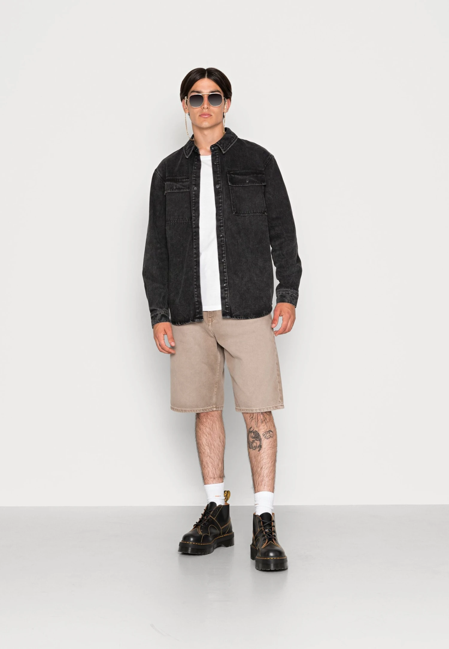 Only & Sons Onsbill Black WashedOvershirt - Spijkerjas - Black Denim 4 Only & Sons Onsbill Black WashedOvershirt - Spijkerjas - Black Denim - Afbeelding 2