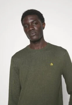 Scotch & Soda Essentials Crew Neck - Trui - Field Green -About You Winkel 96931dddbaa846c694bbd125fc4e3bba