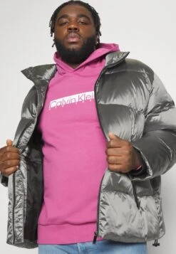 Calvin Klein Shine Puffer Jacket - Winterjas - Silver -About You Winkel 9ca332261b3d4f38af97291331bd373b