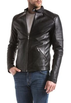 Blue Wellford - Leren Jas - Black -About You Winkel 9e957a80d7304a488e87096ee8aa861a